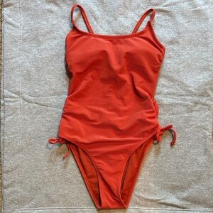 Xhilaration Women's Red One Piece Swimsuit